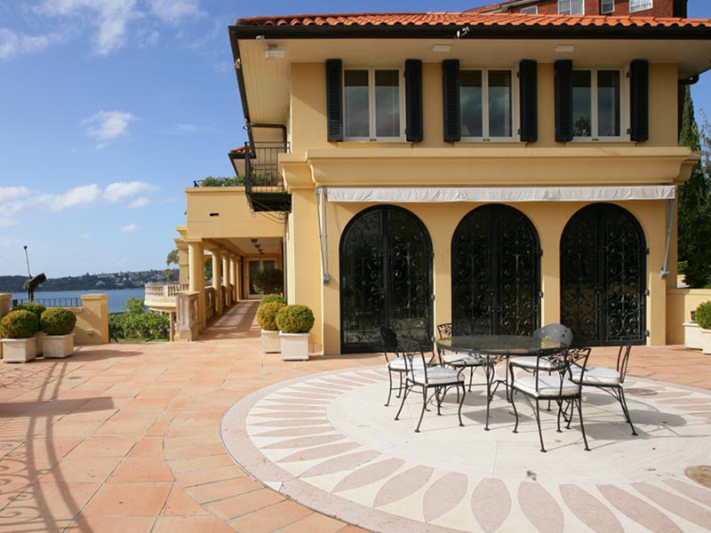 classic waterfront home in Sydney's east with federation style awning