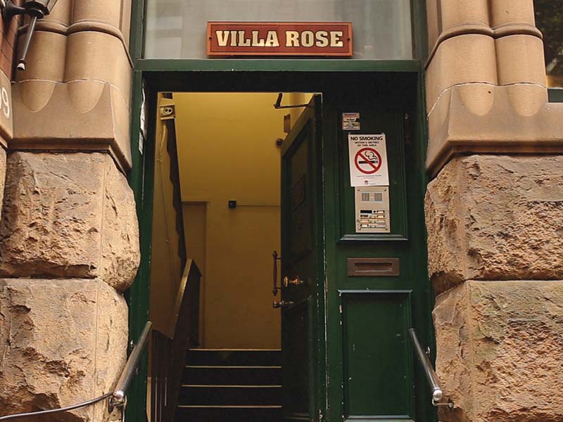 The entrance to Old Mates Place 4/199 Clarence St Sydney