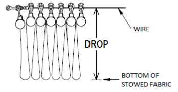 Fabric drop